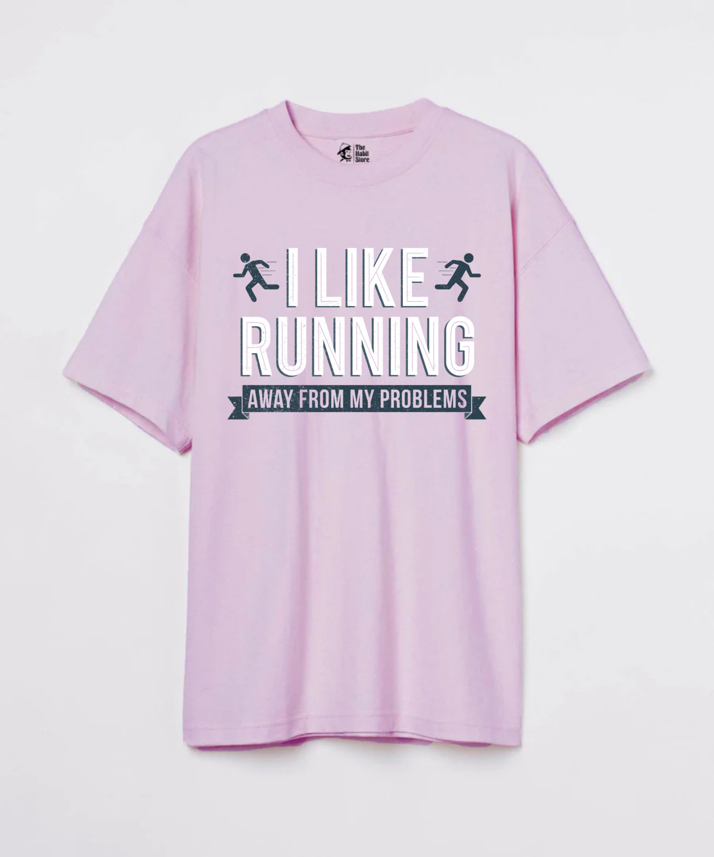 Running Away 240 GSM Unisex Oversized T-shirt