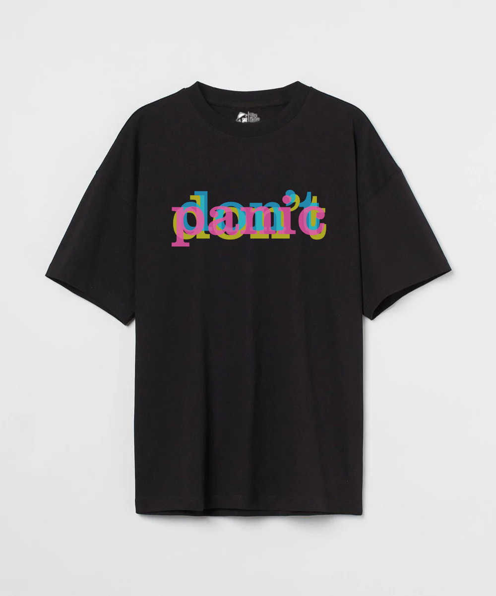 Don't Panic 240 GSM Unisex Oversized T-shirt