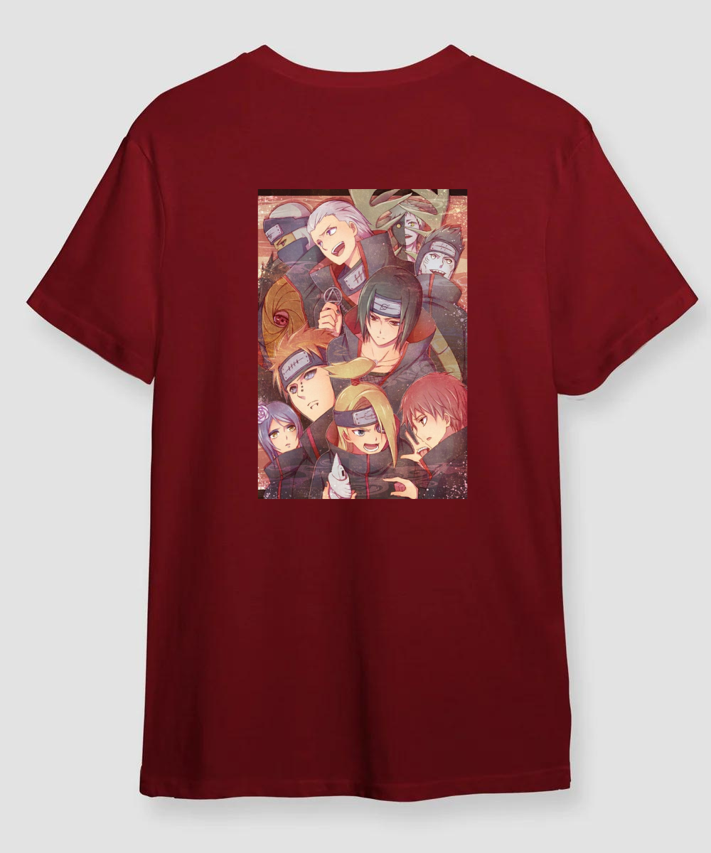 Akatsuki Front & Back Print – Naruto – Unisex Regular Fit T-shirt