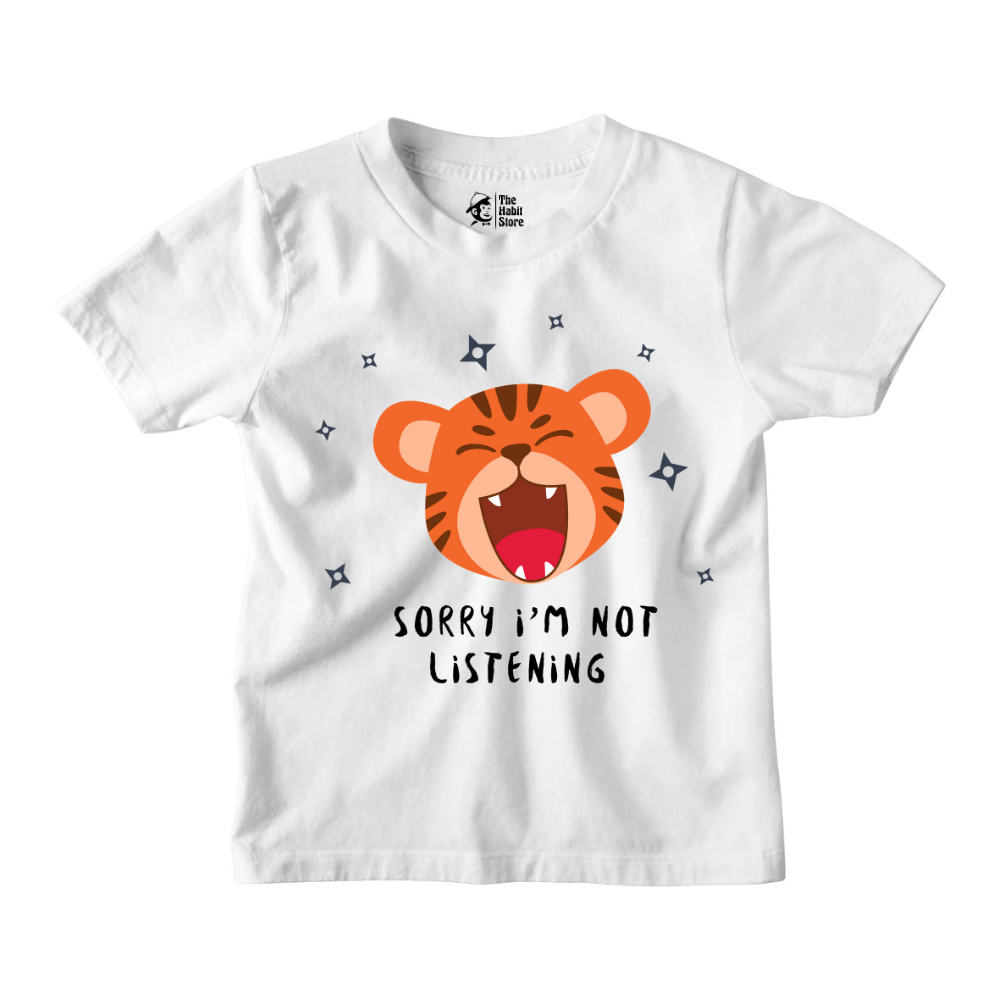Sorry I'm Not Listening Kids T-Shirts for Nonstop Smiles!