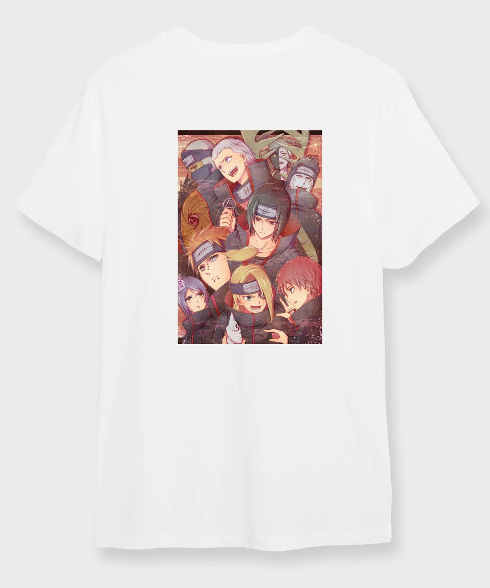 Akatsuki Front & Back Print – Naruto – Unisex Regular Fit T-shirt