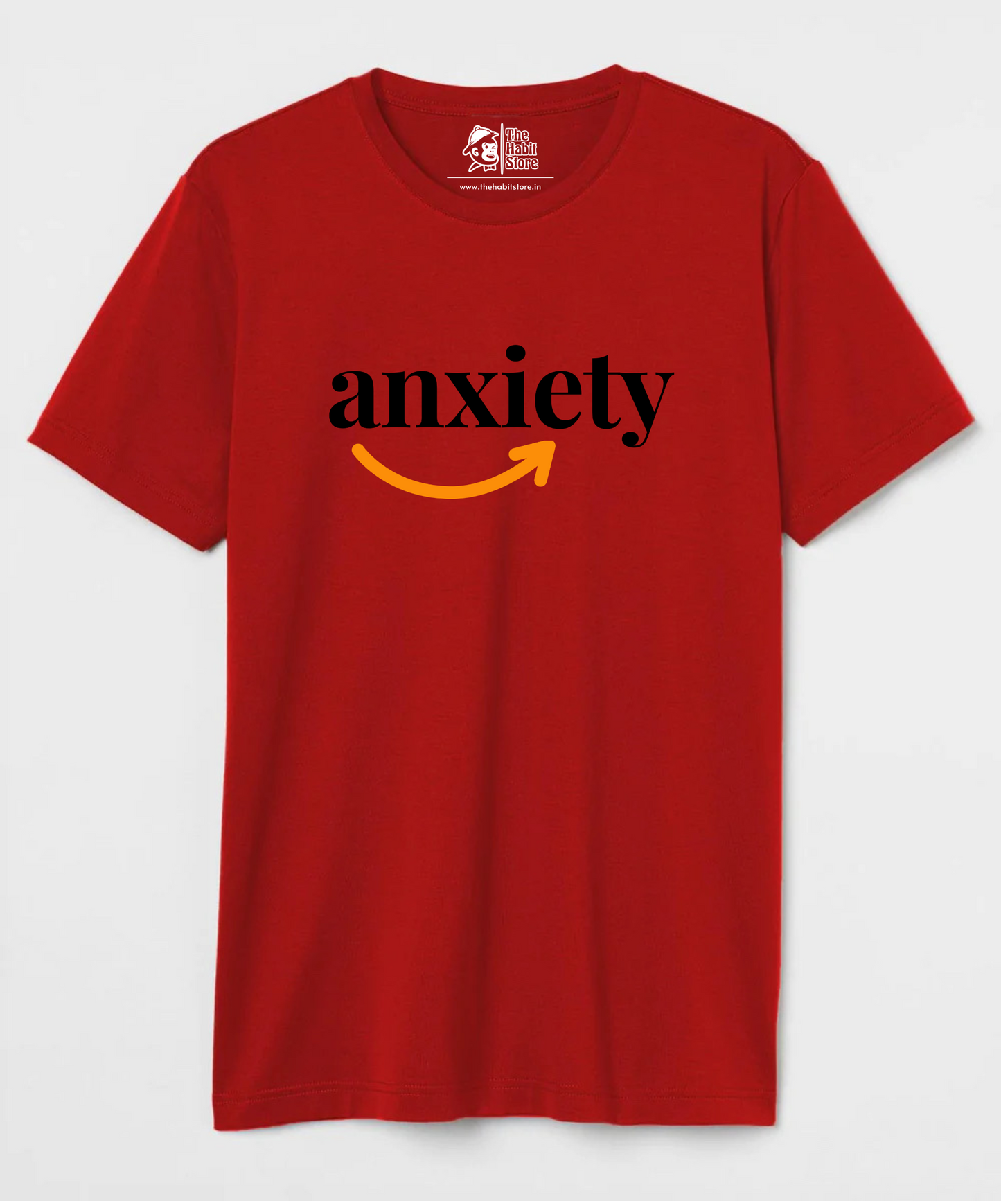 Anxiety Unisex Round Neck Half Sleeve T-shirt
