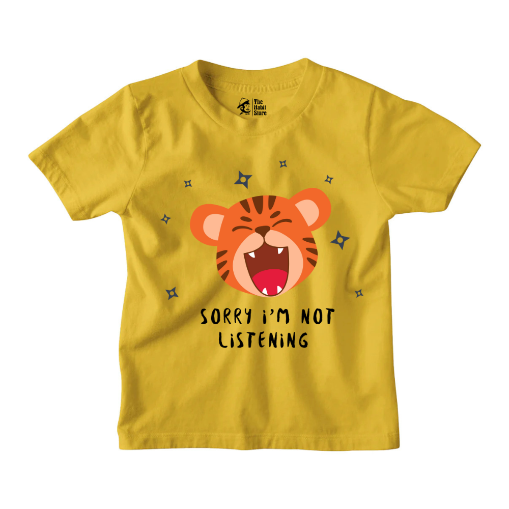 Sorry I'm Not Listening Kids T-Shirts for Nonstop Smiles!