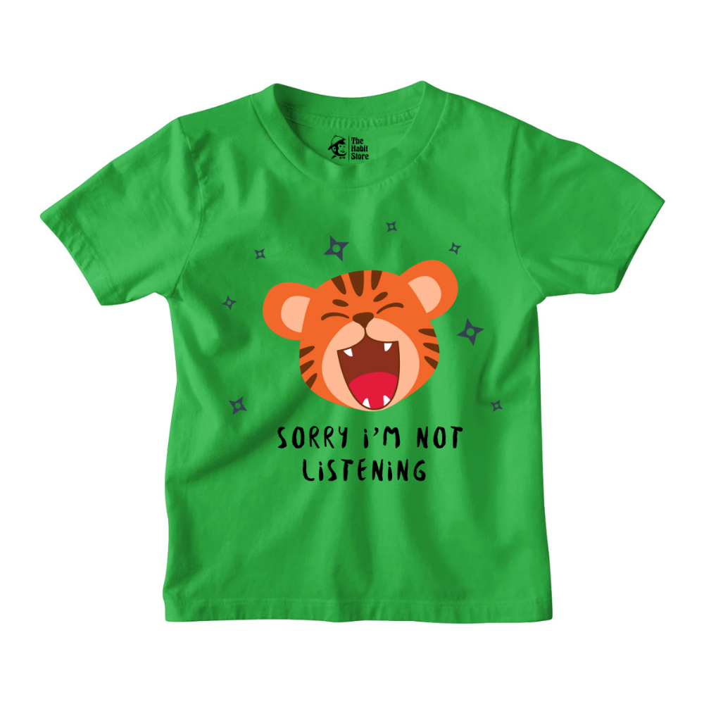 Sorry I'm Not Listening Kids T-Shirts for Nonstop Smiles!
