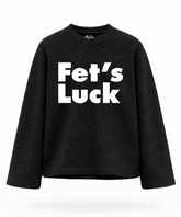 You Thought What? - Waffle Knit Oversized Full Sleeve