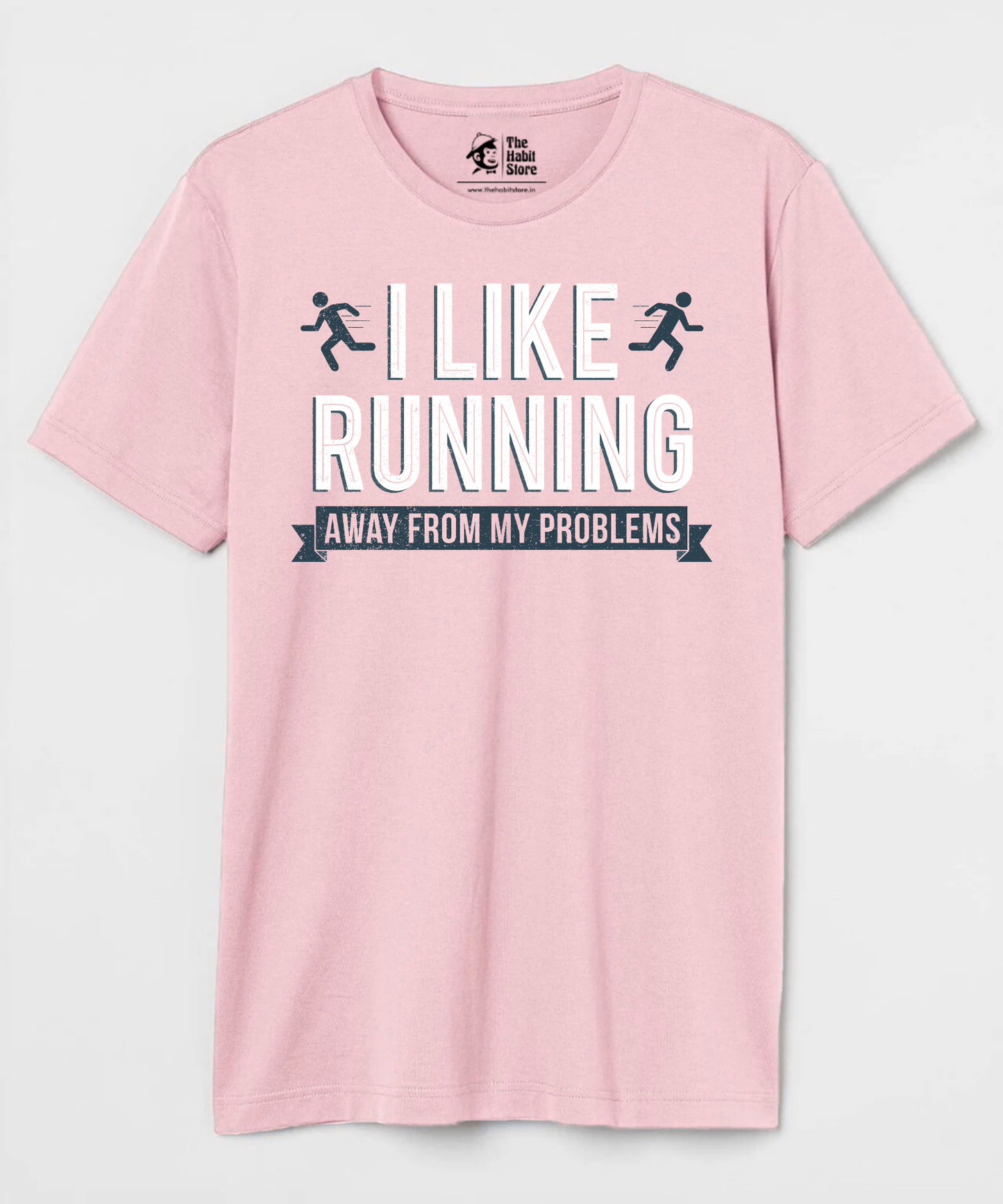 Running Away Unisex Round Neck Half Sleeve T-shirt