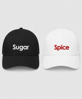 Sugar & Spice – Embroidered Couple Caps Set of 2