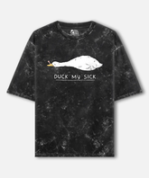 Duck My Sick Acid Wash Oversized T-shirt | 240 GSM
