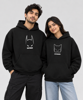 Batman / Catwoman – Couple Boxy Fit Hoodies (Set of 2) | 100% Cotton Fleece