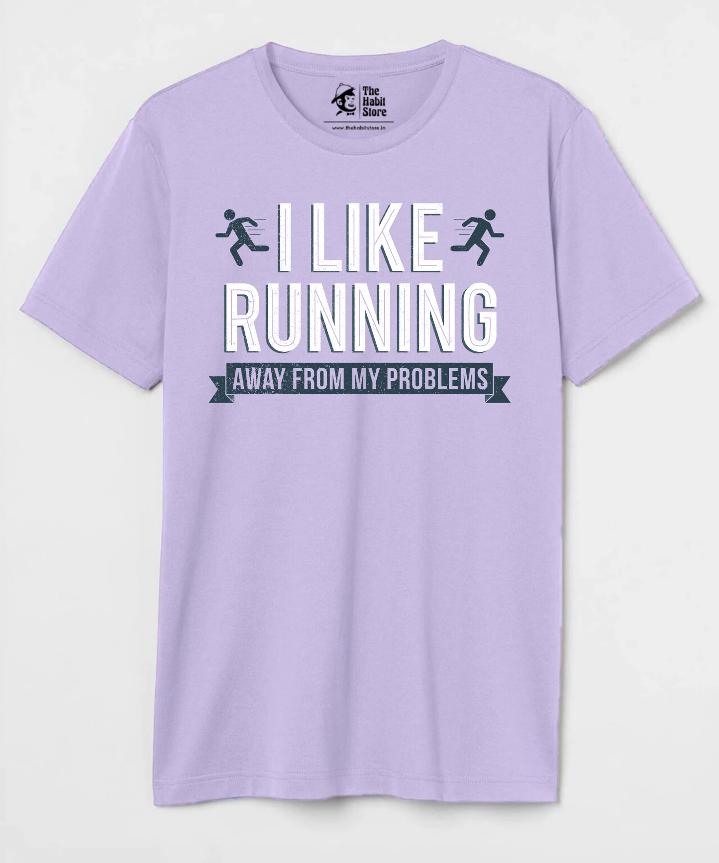 Running Away Unisex Round Neck Half Sleeve T-shirt