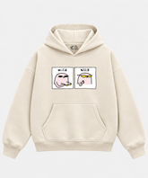 Mild & Wild - Cream Boxy Hoodie – 100% Cotton Fleece