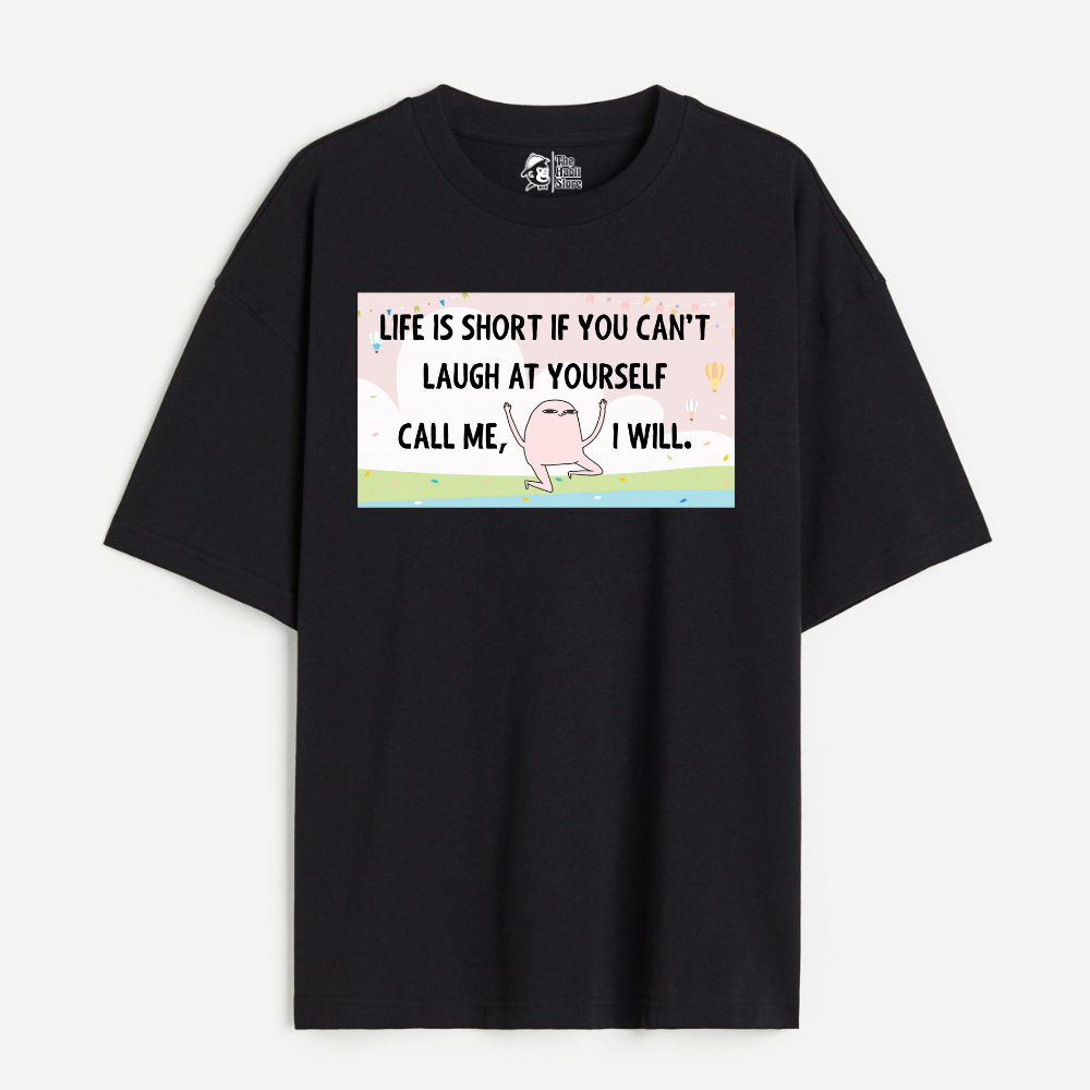Life is Short Lightweight 180 GSM Unisex Oversized T-shirts