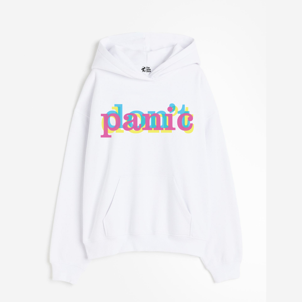"Don't Panic - Oversized Winter Dreams: Premium 400 GSM Hoodies"