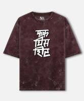 F*ck This Shit Acid Wash Oversized T-shirt | 240 GSM