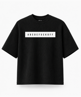 ABCDEFUCKOFF — Waffle Knit Boxy Oversized T-shirt
