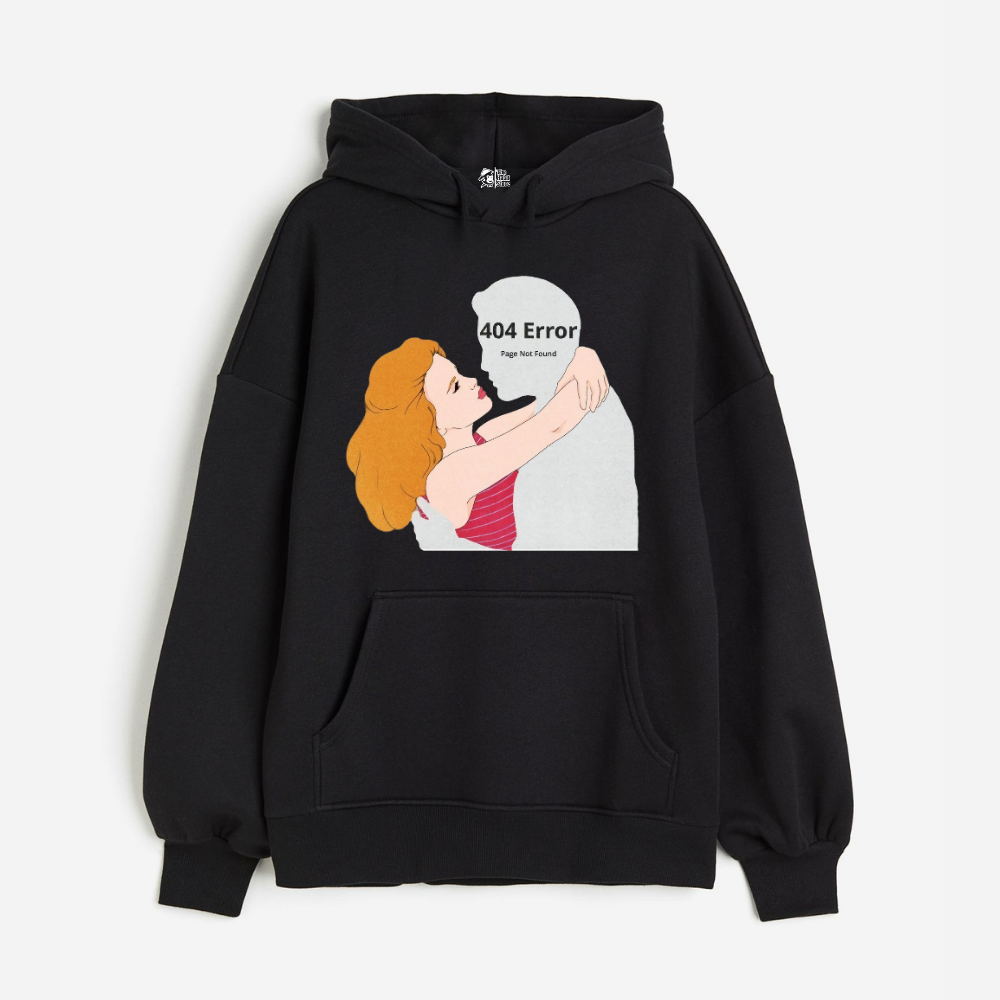 "Error 404 Not Found - Oversized Winter Dreams: Premium 400 GSM Hoodies"