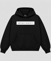 ABCDEFU*KOFF - Black Boxy Hoodie – 100% Cotton Fleece