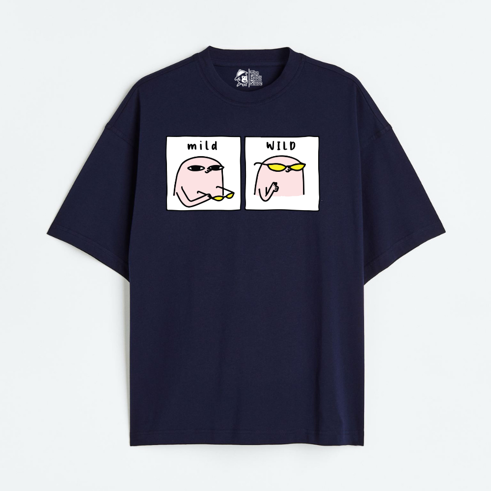 Mild & Wild Lightweight 180 GSM Unisex Oversized T-shirts