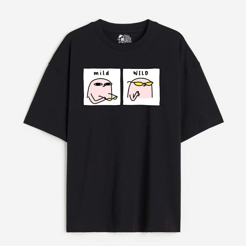 Mild & Wild Lightweight 180 GSM Unisex Oversized T-shirts