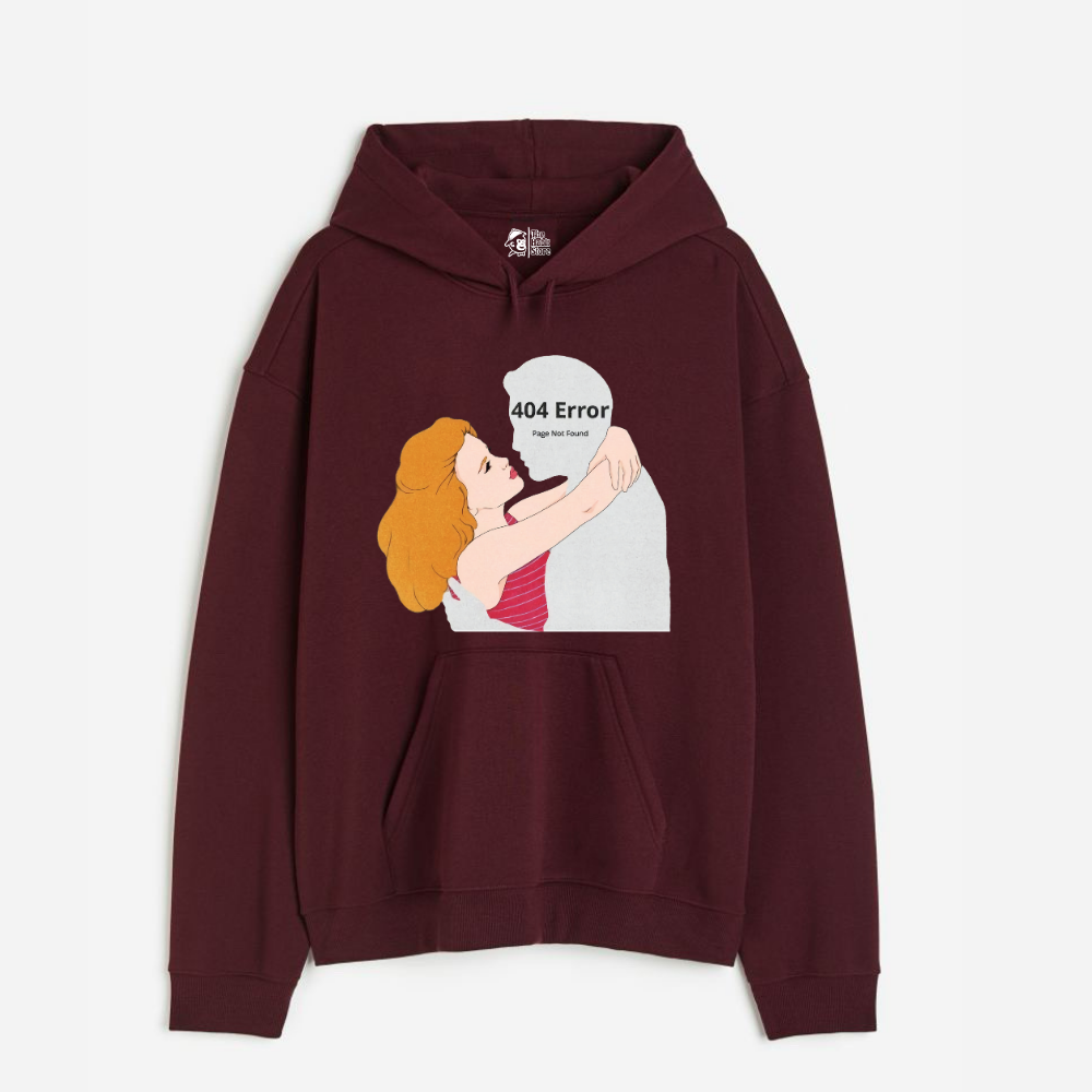 "Error 404 Not Found - Oversized Winter Dreams: Premium 400 GSM Hoodies"