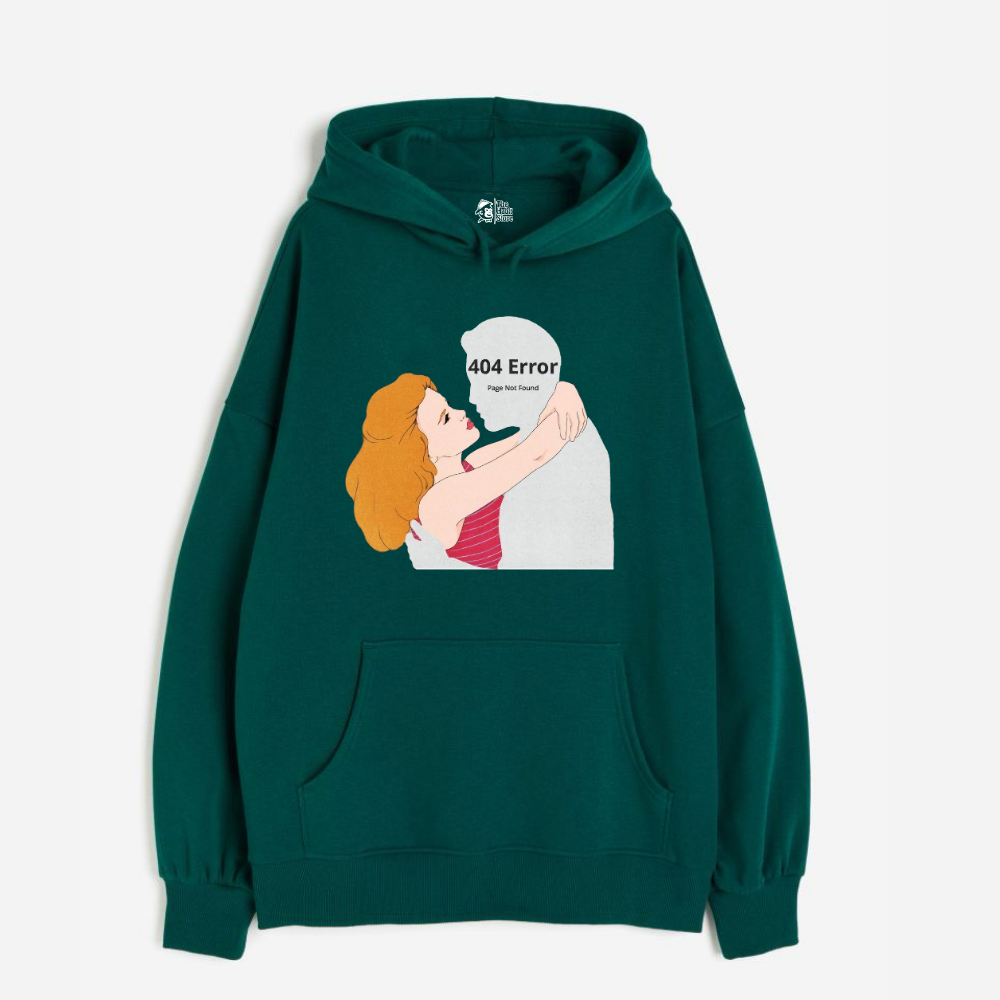 "Error 404 Not Found - Oversized Winter Dreams: Premium 400 GSM Hoodies"