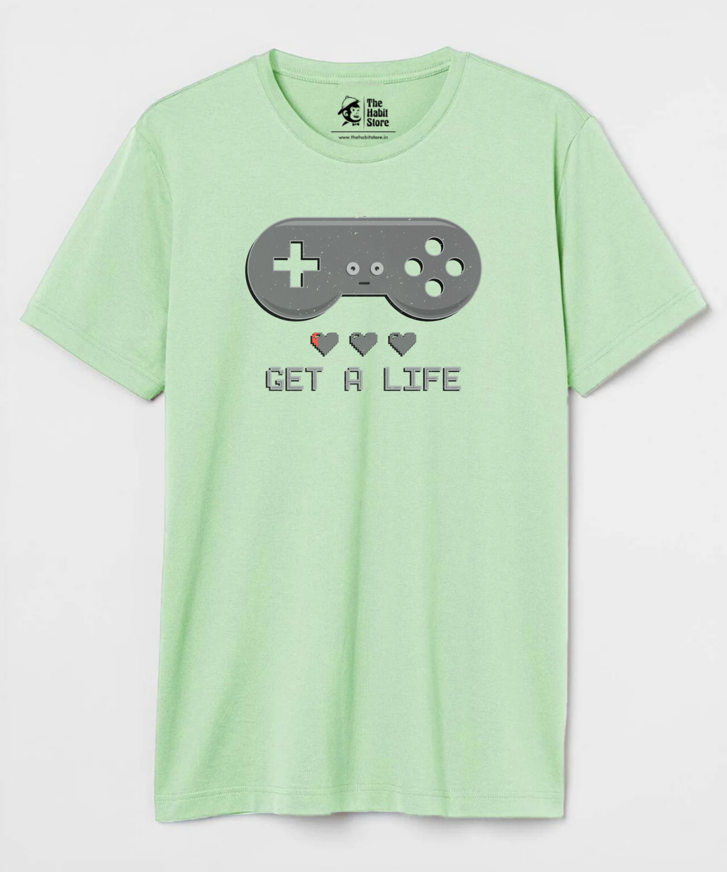 Get a Life Unisex Round Neck Half Sleeve T-shirt