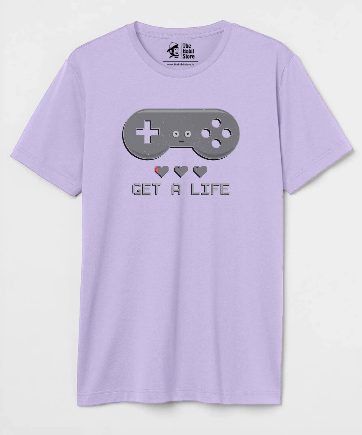 Get a Life Unisex Round Neck Half Sleeve T-shirt