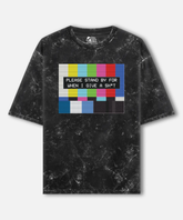Please Standby For When I Give a Sh*t Acid Wash Oversized T-shirt | 240 GSM
