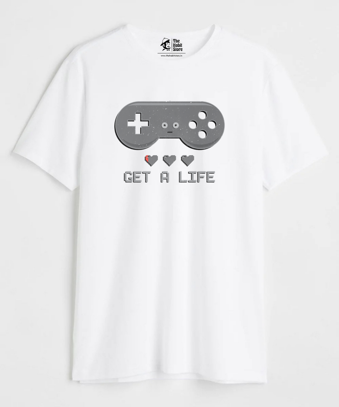 Get a Life Unisex Round Neck Half Sleeve T-shirt