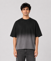 Black Ombre Oversized T-shirt — Boxy Fit