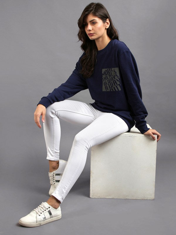 Solid Navy Blue Sweatshirt