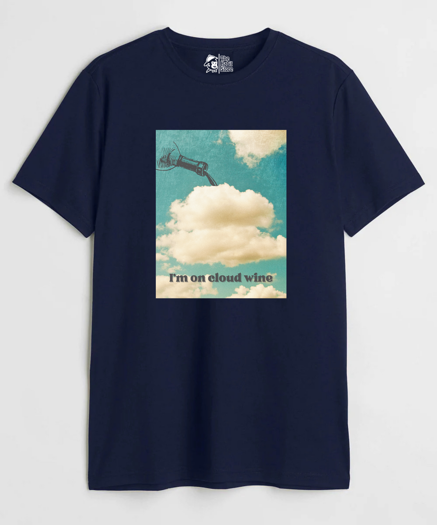 I'm On Cloud Wine Unisex Round Neck Half Sleeve T-shirt