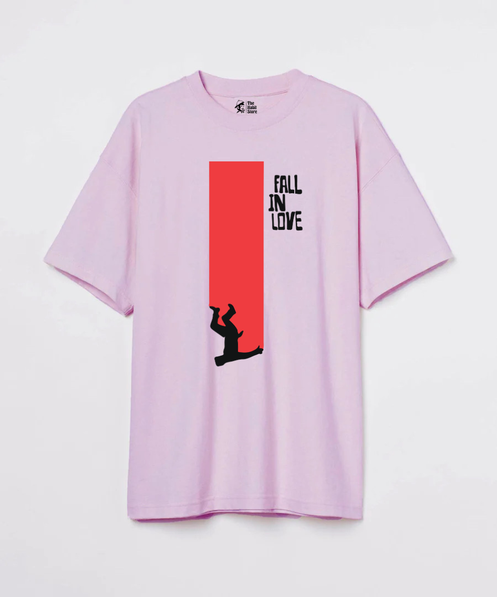 Fall in Love 240 GSM Unisex Oversized T-shirt