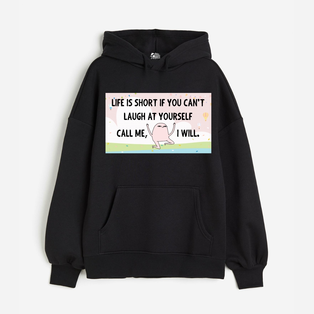 "Life is Short - Oversized Winter Dreams: Premium 400 GSM Hoodies"