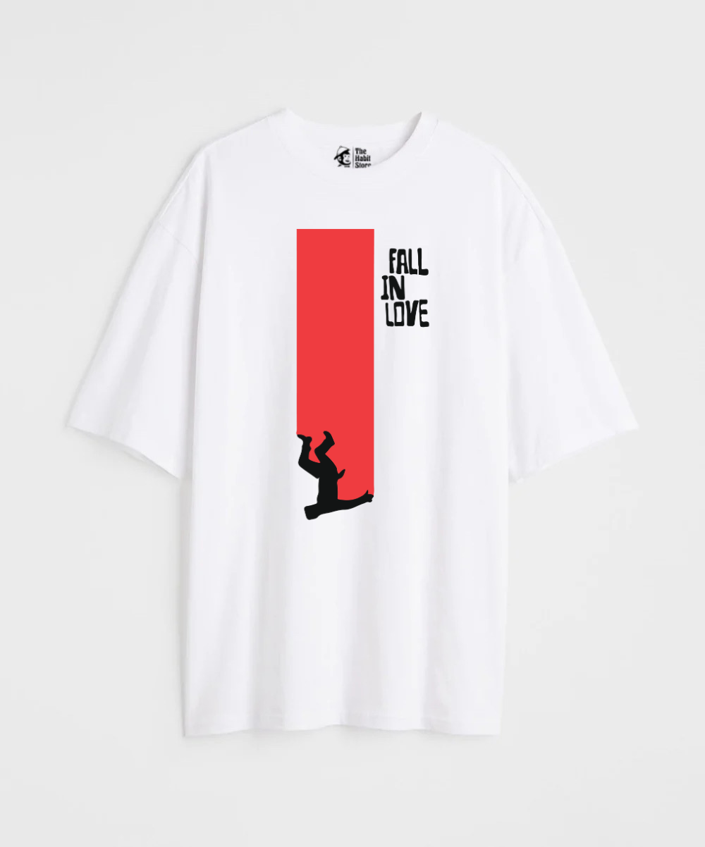 Fall in Love 240 GSM Unisex Oversized T-shirt