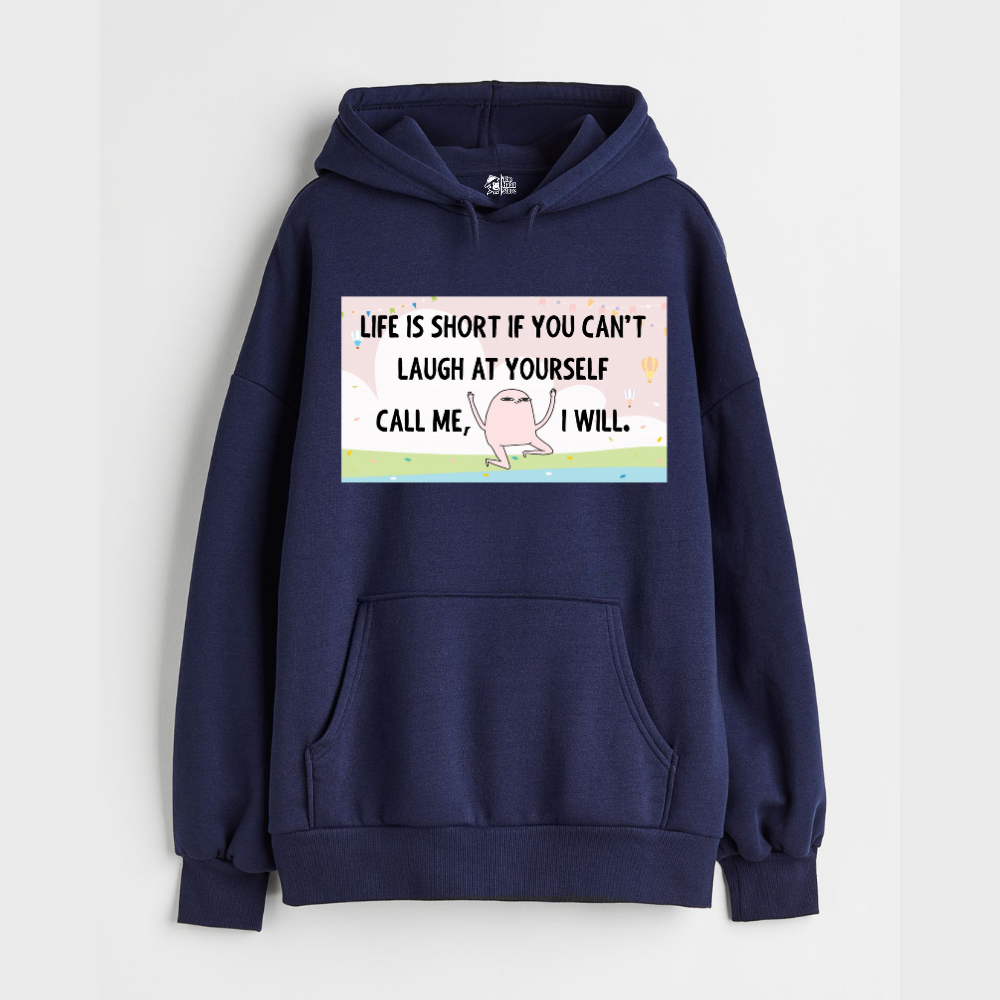 "Life is Short - Oversized Winter Dreams: Premium 400 GSM Hoodies"