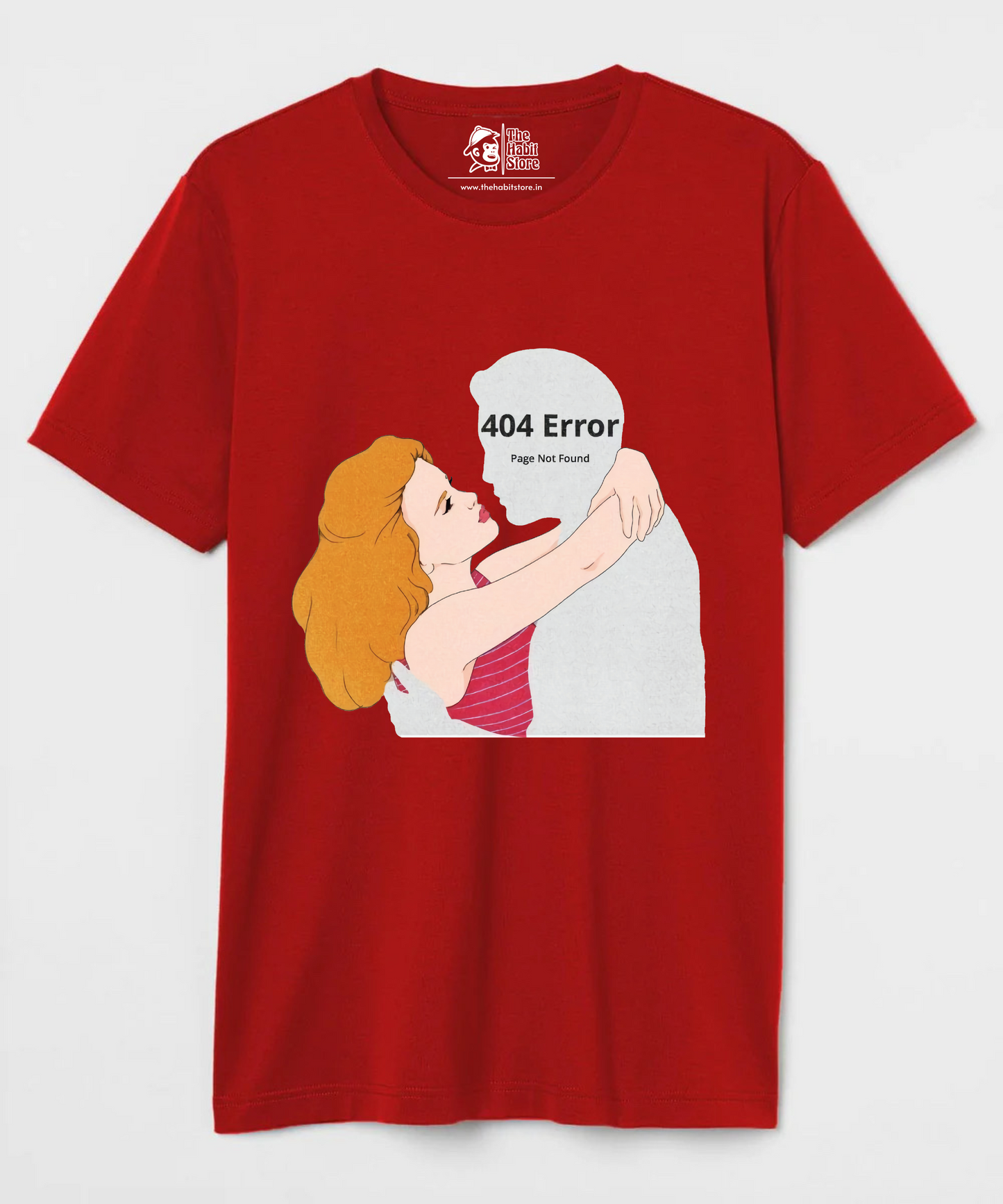 Error 404 Not Found Unisex Round Neck Half Sleeve