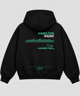 Hammer Time – Black Boxy Hoodie – 100% Cotton Fleece
