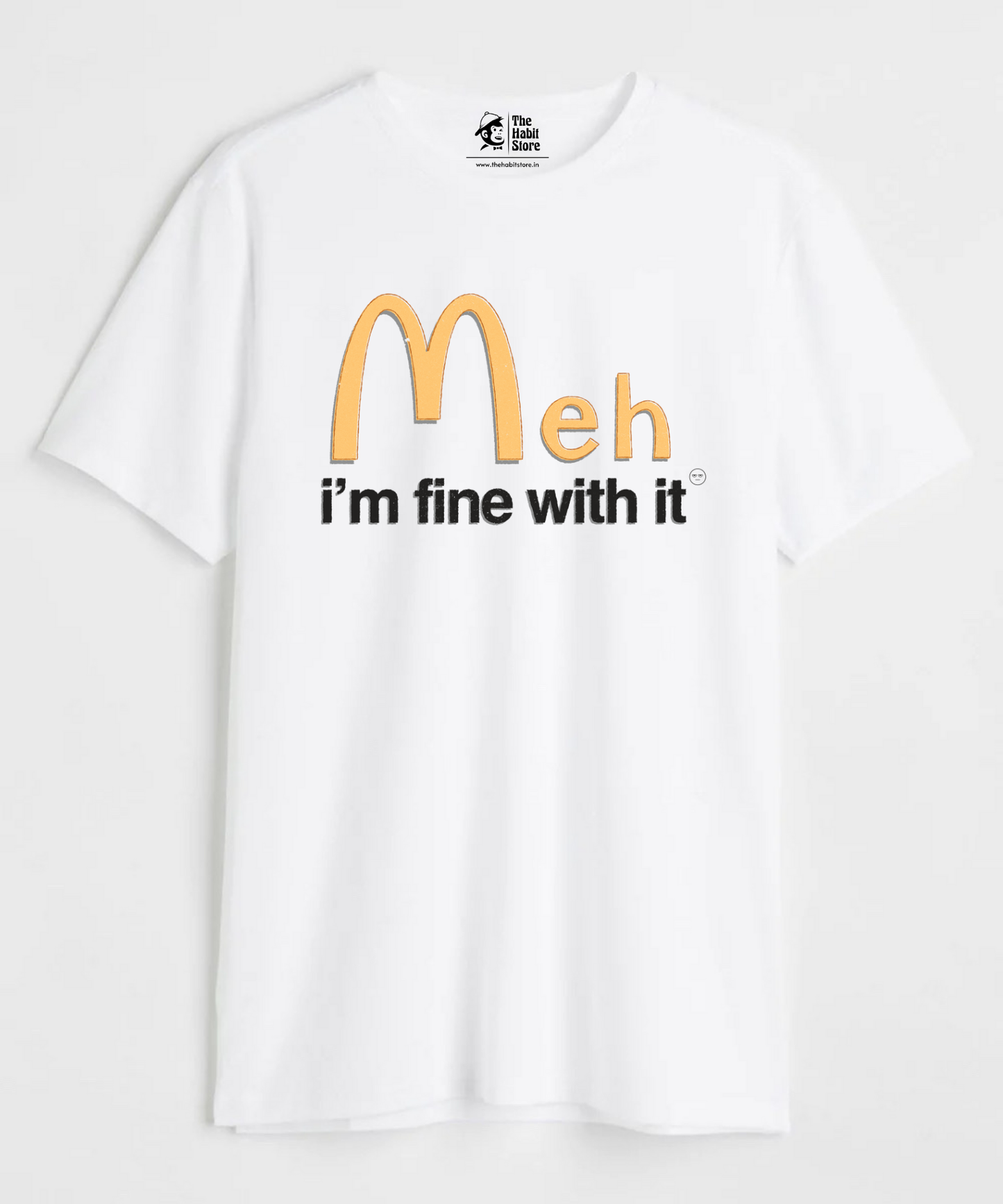 MehDonalds Unisex Round Neck Half Sleeve T-shirt