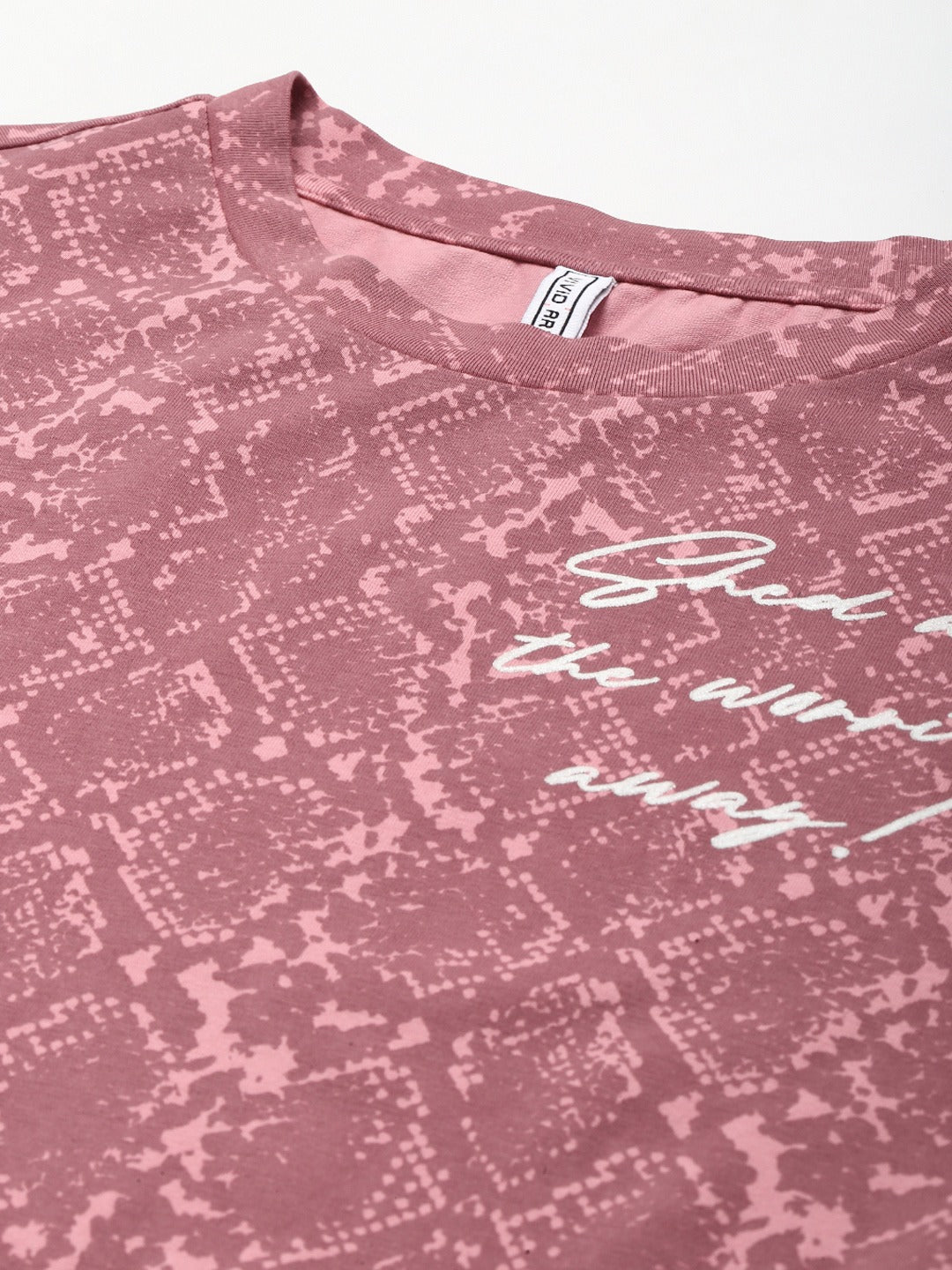 Women Pink Print T-shirt