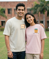 Bread Slice / Peanut Butter – Couple Oversized Fit T-shirts (Set of 2)