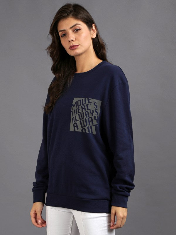 Solid Navy Blue Sweatshirt