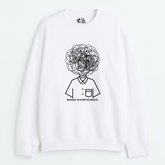 "Binge Overthinker - Cozy Delight: Winter Bliss Unisex Oversized Sweatshirt (400 GSM)"