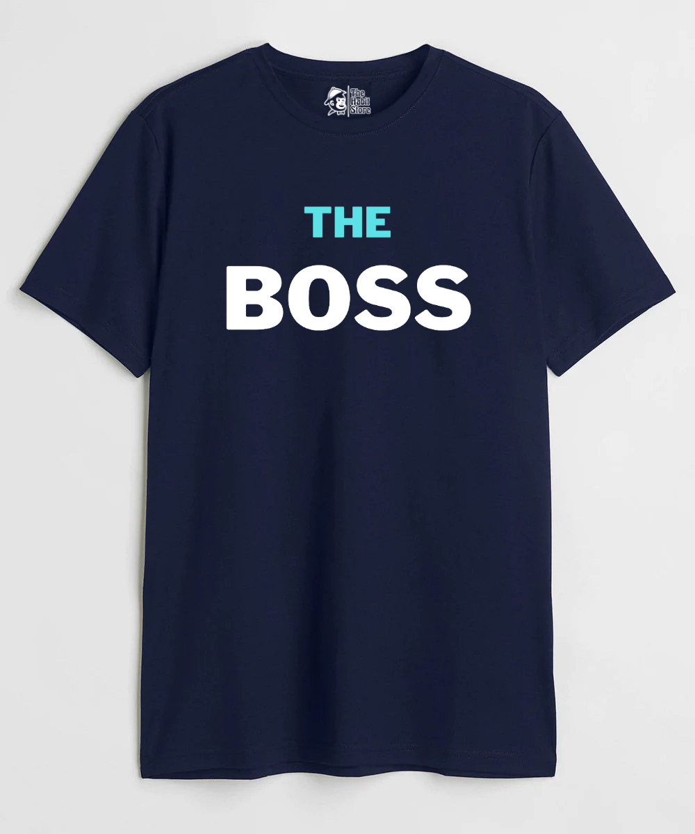 The Boss Couple Unisex Round Neck Half Sleeve T-shirt