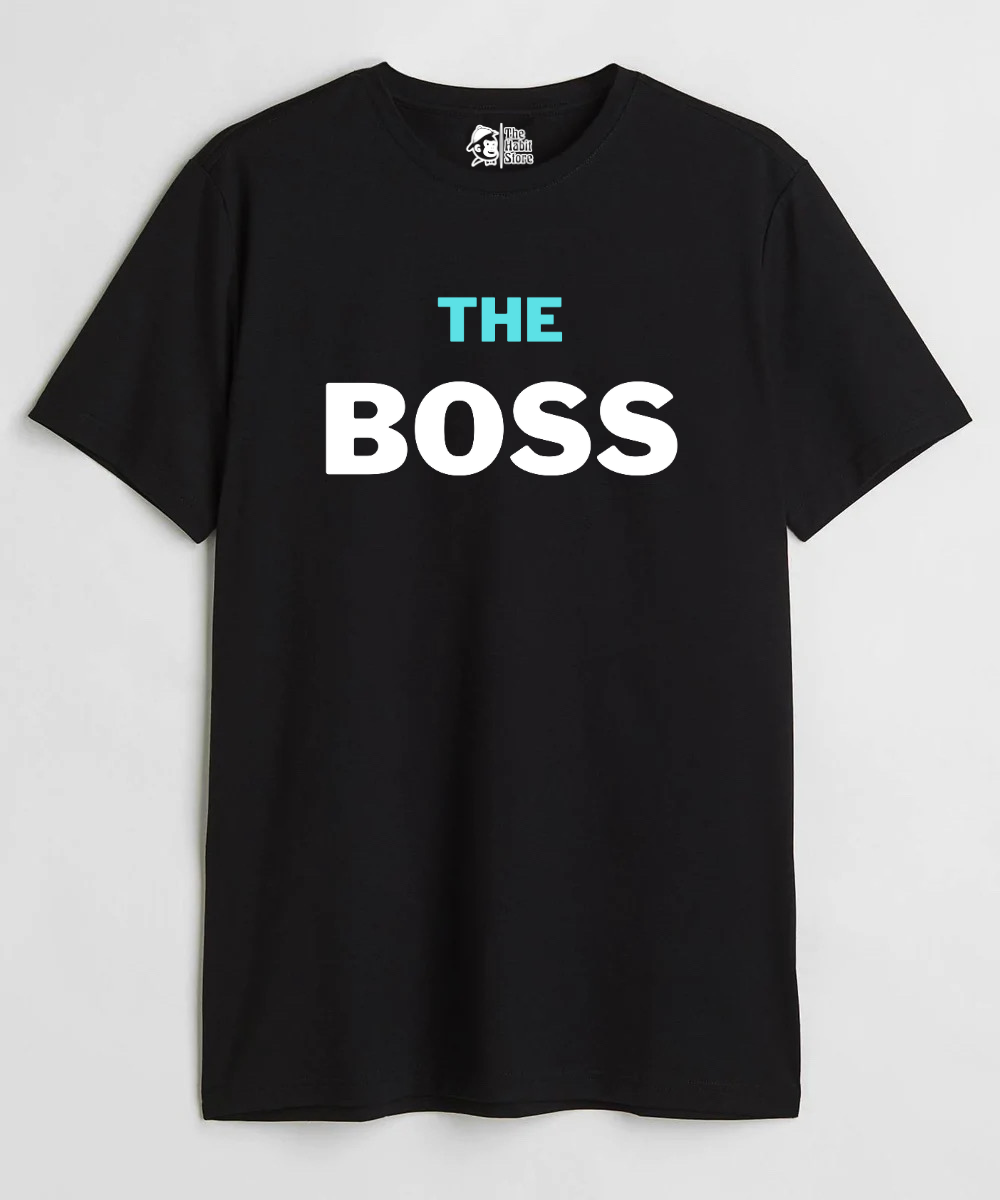 The Boss Couple Unisex Round Neck Half Sleeve T-shirt
