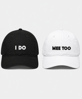 I Do & Mee Too – Embroidered Couple Caps Set of 2