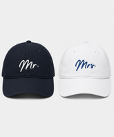 Mr. & Mrs. – Embroidered Couple Caps Set of 2