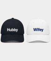 Hubby & Wifey – Embroidered Couple Caps Set of 2