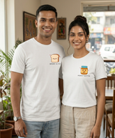 Bread Slice / Peanut Butter – Couple Regular Fit T-shirts (Set of 2)