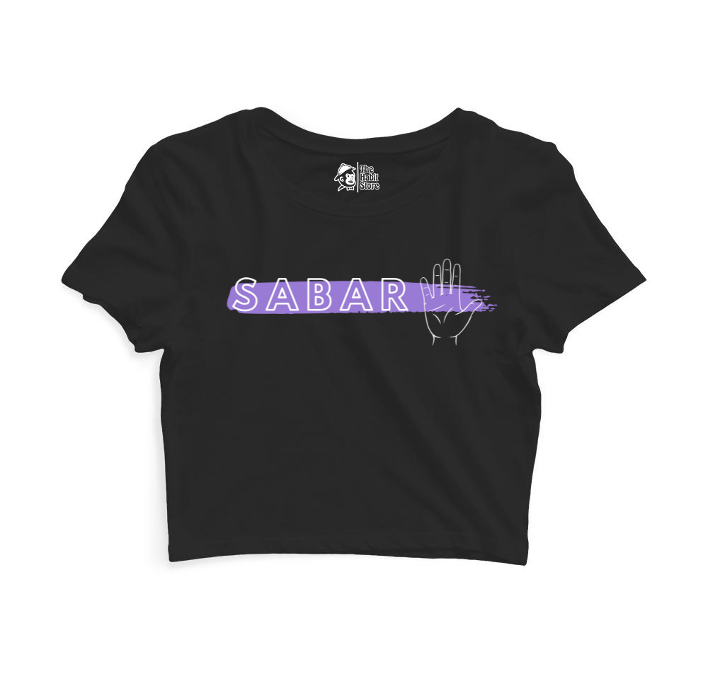 Sabar Women’s Black Crop Top